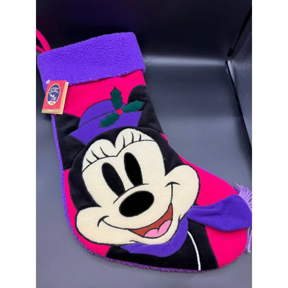 Vintage Mickey & Minnie Mouse Disney Stockings, Pair, NWT